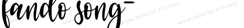 fando song字体转换
